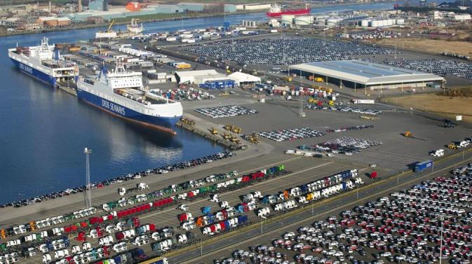 The Mercatordock terminal in the Port of Ghent (photo: DFDS Seaways)